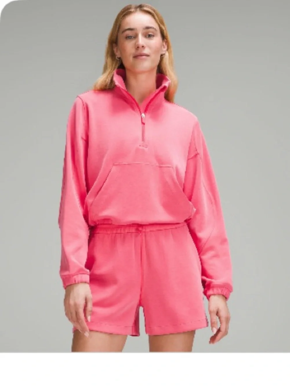 Lululemon Half-Zip Pullover Glaze Pink - Size 6